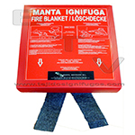 Flame retandant blanket fire extinguisher