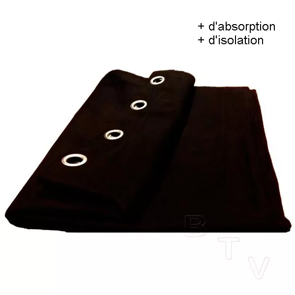 Rideau Absorbant Acoustique Molton Sella 500g 590 x 400 cm