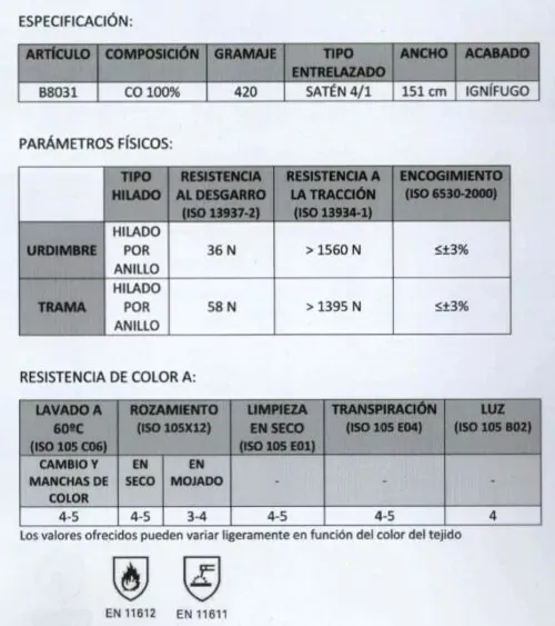 Satin weave 4/1 420 G/M2