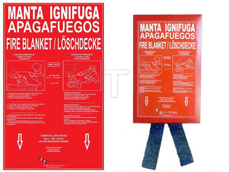Textil Batavia incorpora a su catálogo Mantas Ignífugas Apagafuegos -  Tejidos Ignífugos